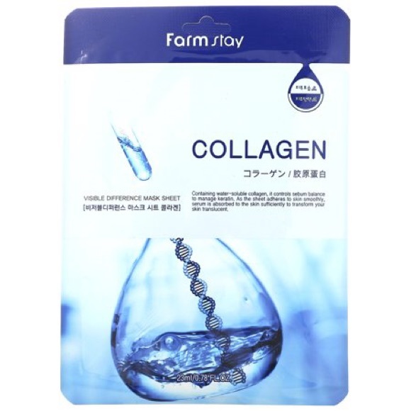 10 Packs Farm Stay Collagen Face Masks New and Sealed - Picture 1 of 1